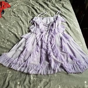 NWOT Ruffled Lavender Dress